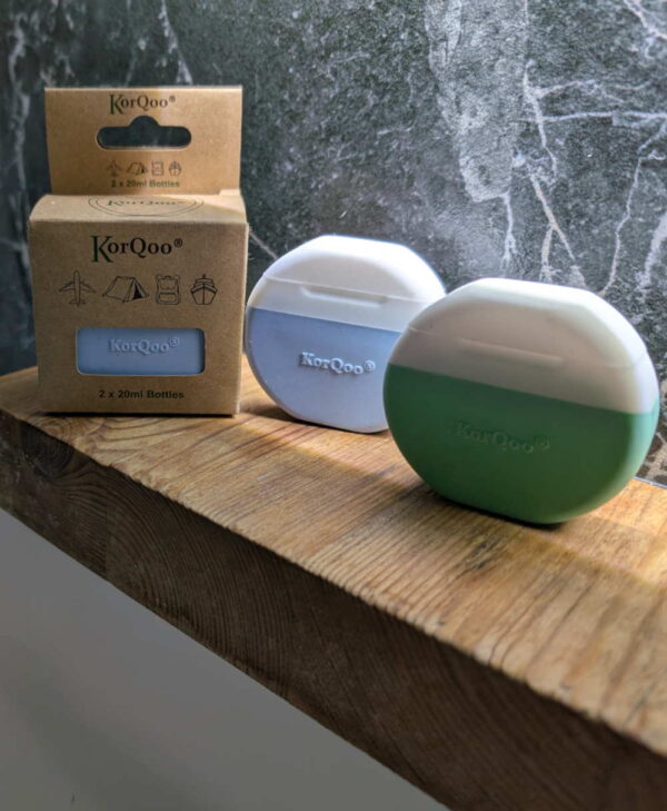 2 x KorQoo Travel bottles